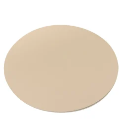 Mondrian Round Cappuccino Beige and Luna White Placemat