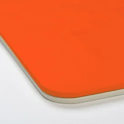 Mondrian Spritz Orange and Luna White Rectangular Placemat
