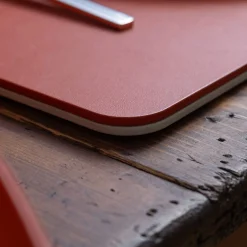 Mondrian Spritz Orange and Luna White Rectangular Placemat