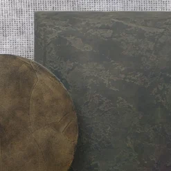 Monolite Medium Rectangular Coffee Table In Bronze Spatulated Resin