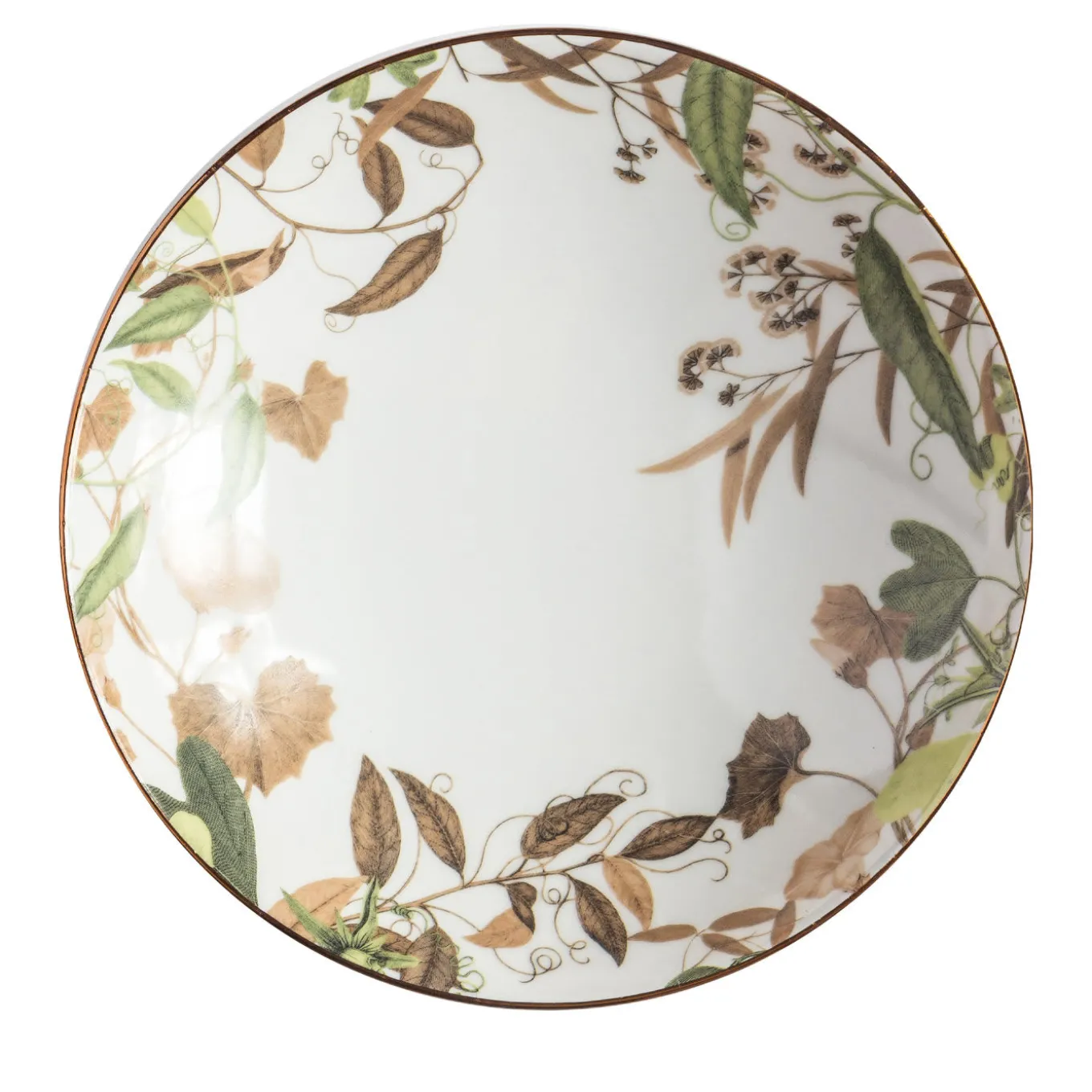 Mont Blanc Porcelain Soup Plate with branches #1