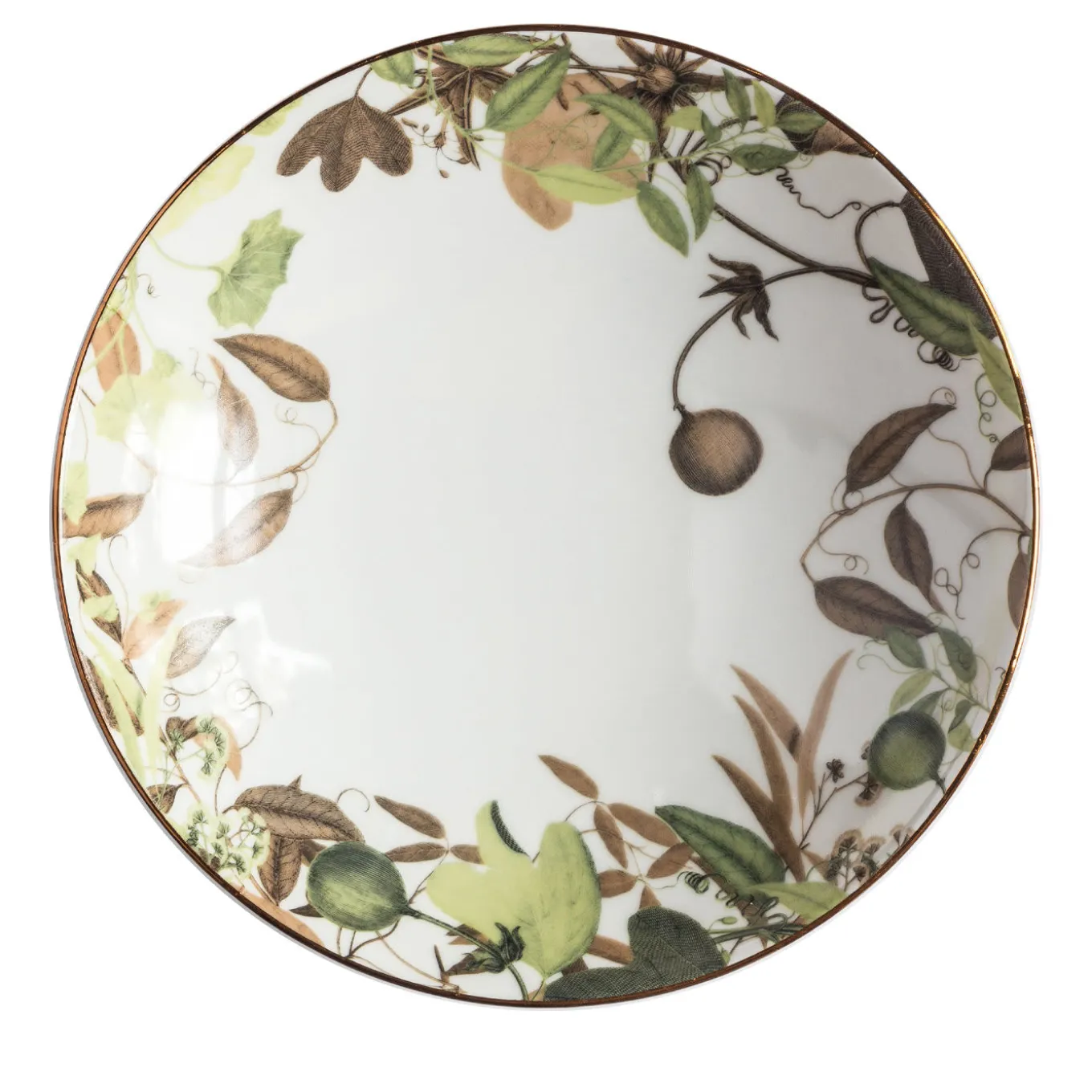 Mont Blanc Porcelain Soup Plate with branches #6