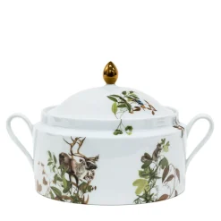 Mont Blanc Porcelain Tureen with forest animals