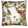 Mont Blanc velvet Cushion with forest animals #4