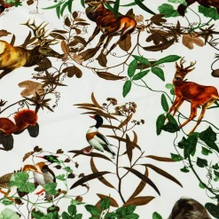 Mont Blanc velvet Plaid with branches and forest animals