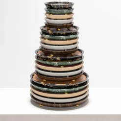 Monza Leather & Marble Round Mini Valet Trays #2