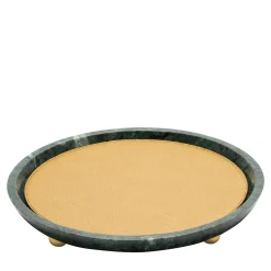 Monza Leather & Marble Round Medium Valet Trays #2
