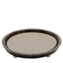 Monza Leather & Marble Round Small Valet Trays #1