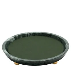 Monza Leather & Marble Round Small Valet Trays #2