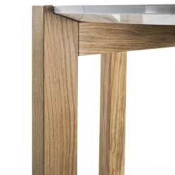 Moon 2 Round White Marble Side Table