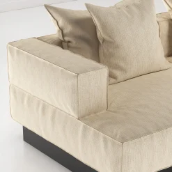 Moonage Daydream White Dedar Grand Natte' Fabric Modular Sofa