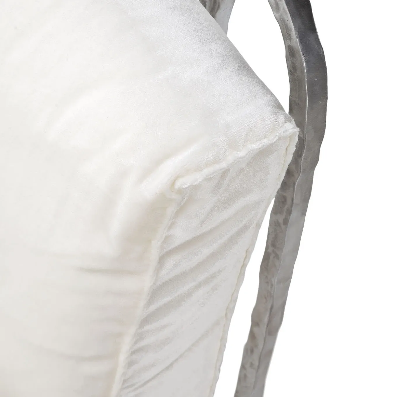 Moonlight White and Silver High Armchair