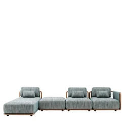 Moorea Key West Modular Blue Outdoor Sofa #1