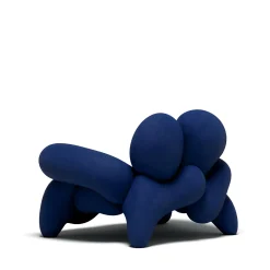 Morphologica Blue Bouclé Armchair