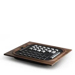 Mossa Wanut Wood Chess and Checkers Game Set