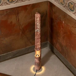 Mostro Vi Rosa Peralba Marble Floor Lamp