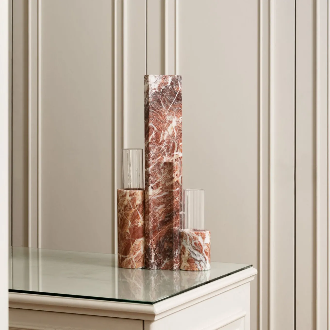 Mostro Viii Rosa Peralba Marble Vase