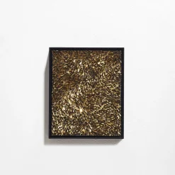 Movimento n252 Gold Glass Decorative Panel