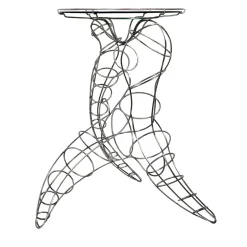 Mr Joe Metal High Table with Murano Glass Top