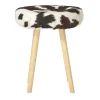 Mucca Octagonal Wood Legs Stool #2
