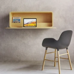 Multiessenza Wall-Suspended Desk by Gabriele E. M. D'Angelo