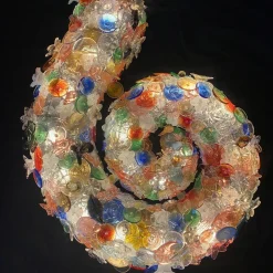 Murano Glass Nautilus Shell Sconce