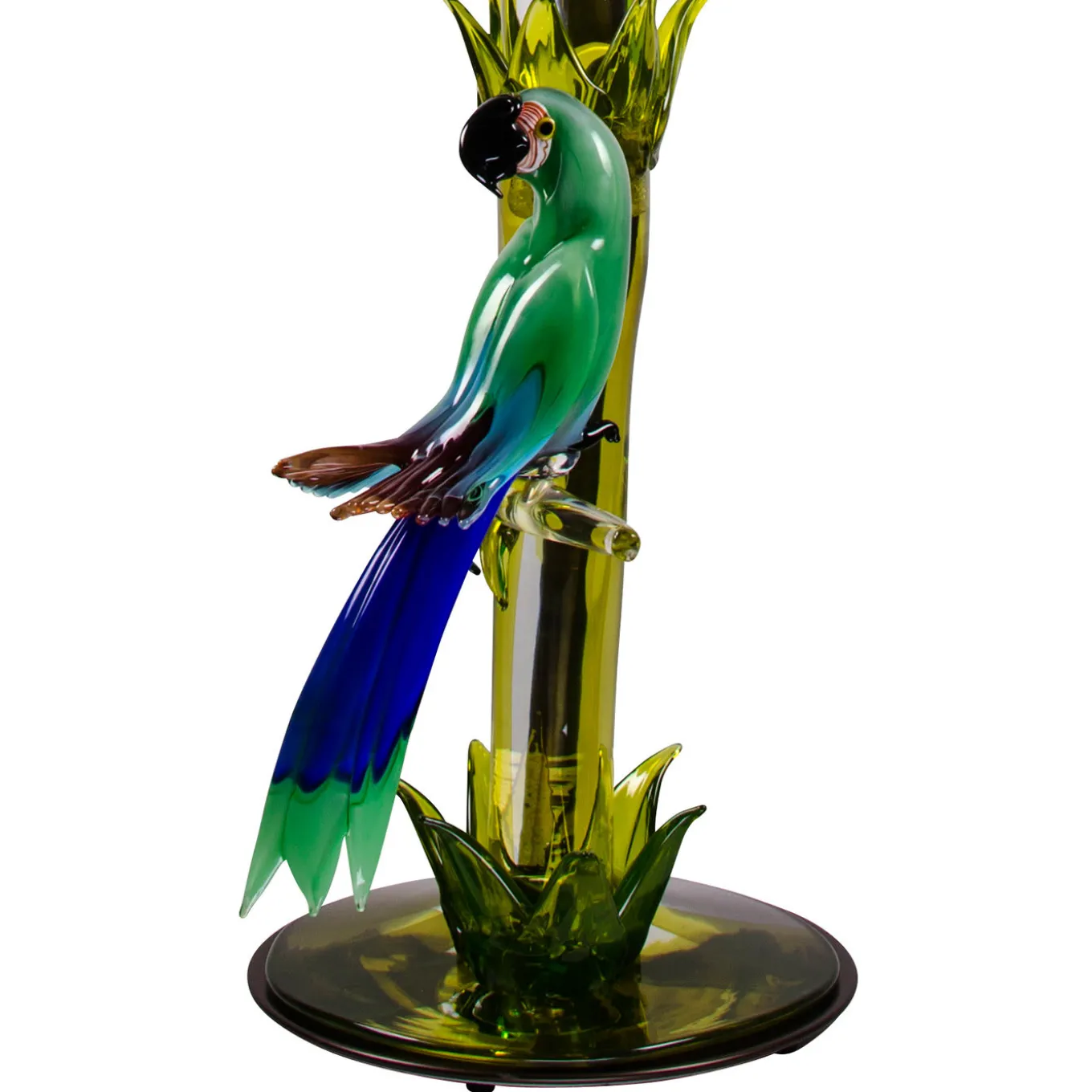 Murano Glass Parrot Floor Lamp