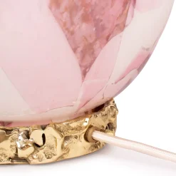 Murano Glass Pink Crown Lamp