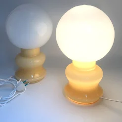 Murano Yellow Set of 2 Table Lamps