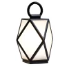 Muse Rechargeable Small Black Outdoor Lantern by Tristan Auer