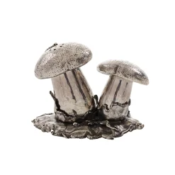 Mushroom Sterling Silver Salt and Pepper Cellar