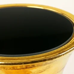 Myra Gold Ceramic Side Table by Gabriele Mengoni