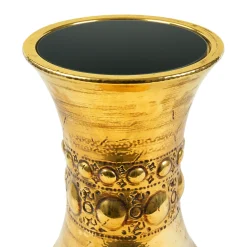 Myra Gold Ceramic Side Table by Gabriele Mengoni