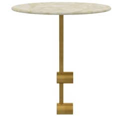 Mythos Left Sofa with Marble Side Table