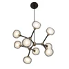 Nabila 9-Light Black Chandelier by Corrado Dotti