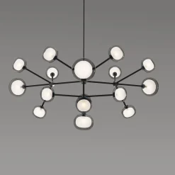 Nabila 16-light Smoky Glass Chandelier by Corrado Dotti