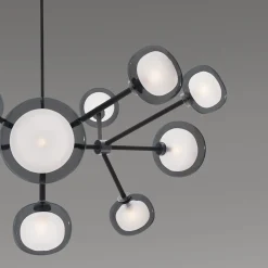 Nabila 12-light Smoky Glass Chandelier by Corrado Dotti