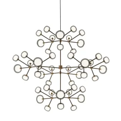 Nabila 48-light Smoky Glass Chandelier by Corrado Dotti