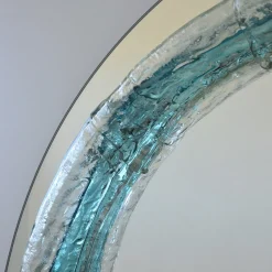 Naias Round Crystal Mirror