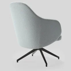 Nantes Blue Swivel Armchair by Balutto Associati