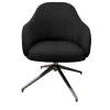 Nantes Dark Gray Swivel Armchair by Balutto Associati