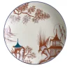 Natsumi Porcelain Soup Plate with japanese scene #6