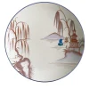 Natsumi Porcelain Soup Plate with japanese scene #2