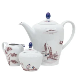 Natsumi Porcelain Tea Set with Japanese decor