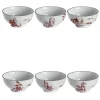 Natsumi Set of 6 Porcelain Bowls with japanese scenes