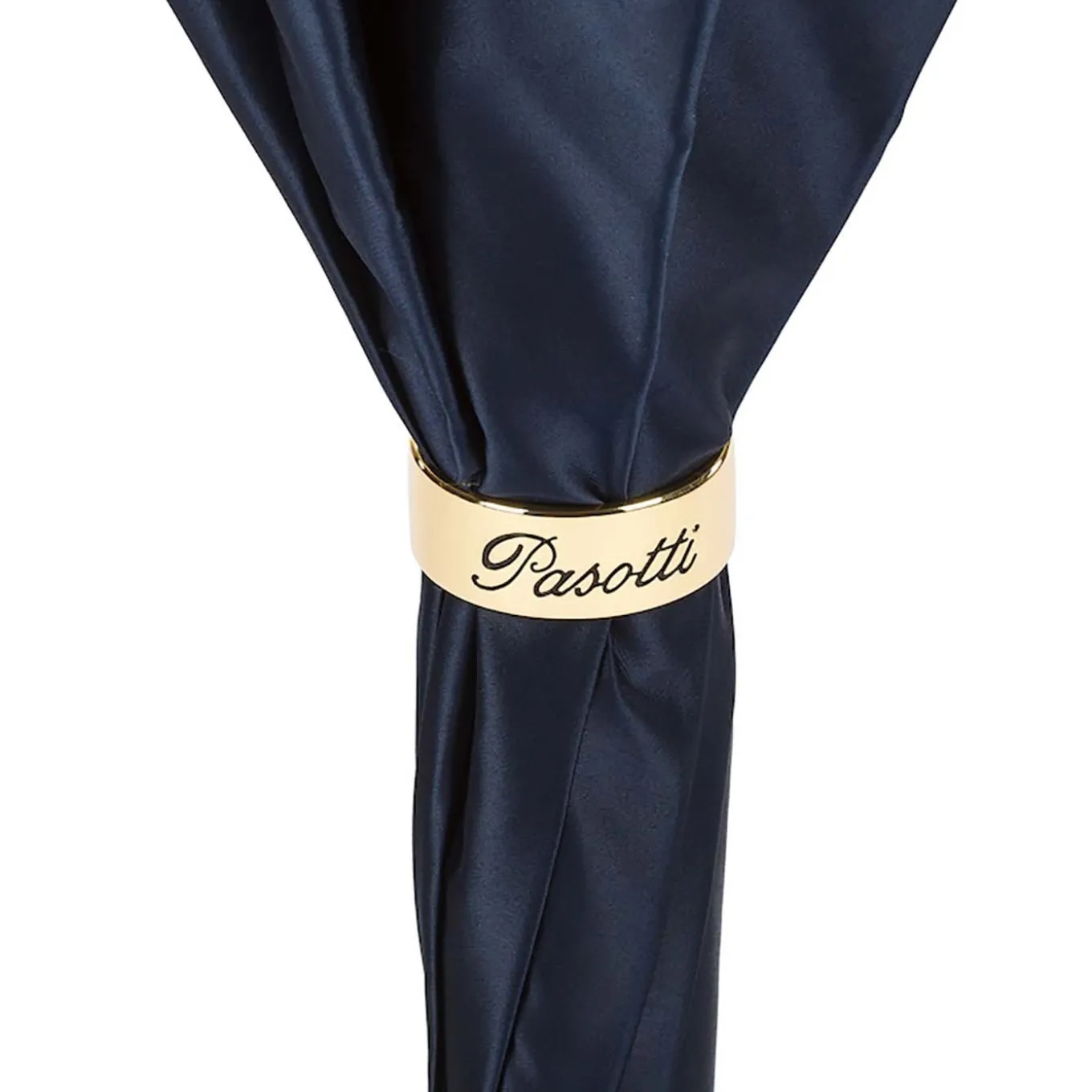 Navy Umbrella with Flowers