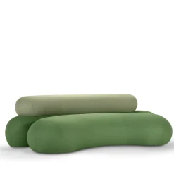 Nefelibata Composition 4.1 Curved Green Sofa