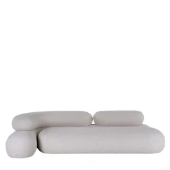 Nefelibata White Bi-Elastic Jacquard Sofa