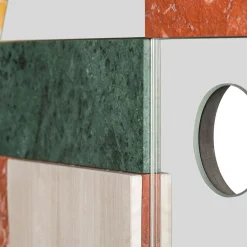 Neighbors Circle Polychrome Wall Mirror