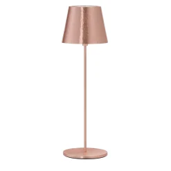 Nembus Copper-Plated Brass Wireless Table Lamp by I. Harari